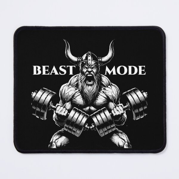 Item preview, Viking dumbbells training biceps beast mode gift designed and sold by Pineapple-Tree.
