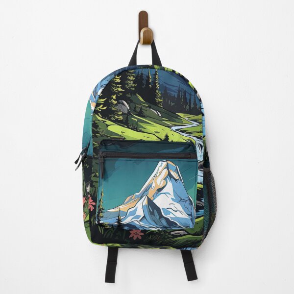 Item preview, meadows and a mountain landscape designed and sold by artyficial-.