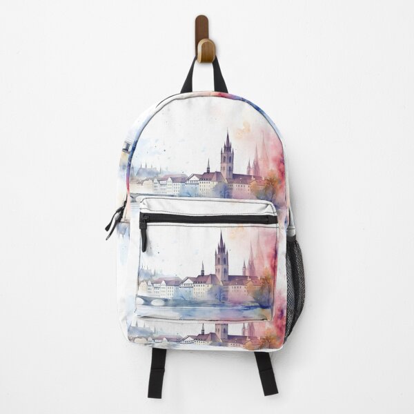 Item preview, Zürich City Schweiz Splash Art WaterColours designed and sold by fluidwatercolor.