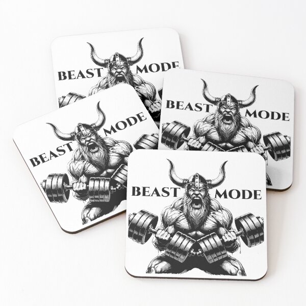 Item preview, Viking dumbbells training biceps beast mode gift designed and sold by Pineapple-Tree.