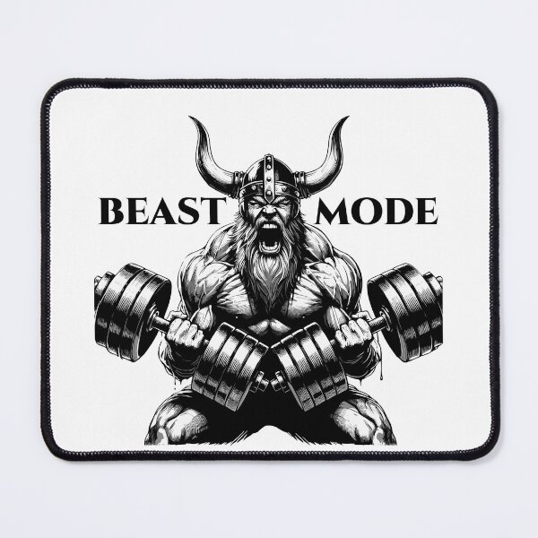 Item preview, Viking dumbbells training biceps beast mode gift designed and sold by Pineapple-Tree.
