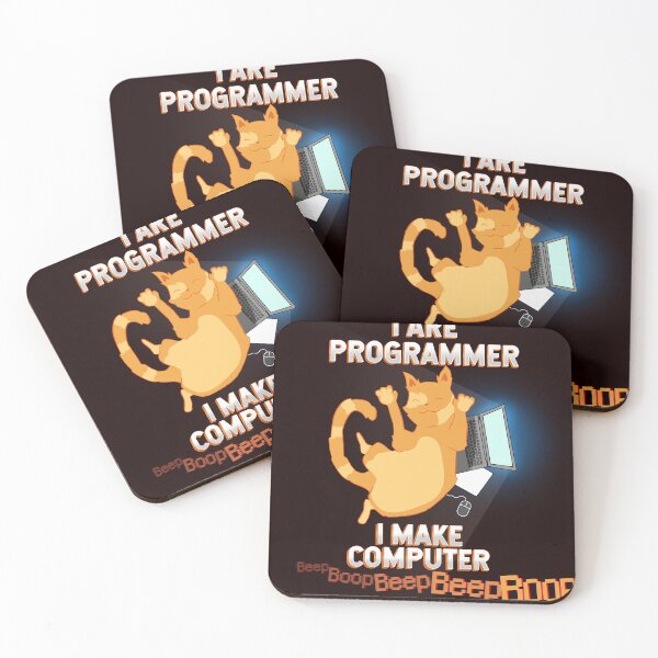 Item preview, Funny I Are Programmer Make Computer Beep Boop Cat T-Shirt designed and sold by ItsMilos.