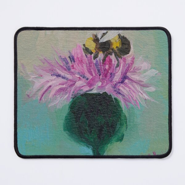 Item preview, Bumblebee On A Flower Oil Painting Print designed and sold by NatalyMak.