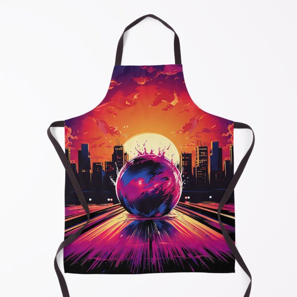 Item preview, playing bowling with a sunrise over the city designed and sold by artyficial-.