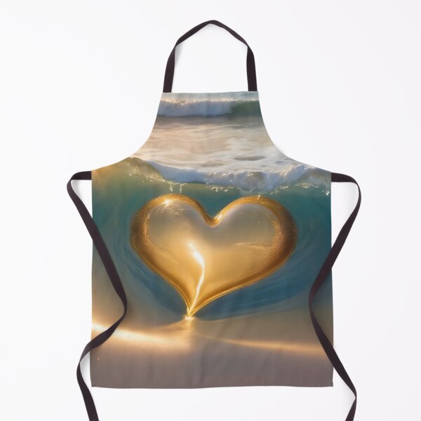 Item preview, Golden Heart's Shoreline Serenade designed and sold by AI-Only Creations.