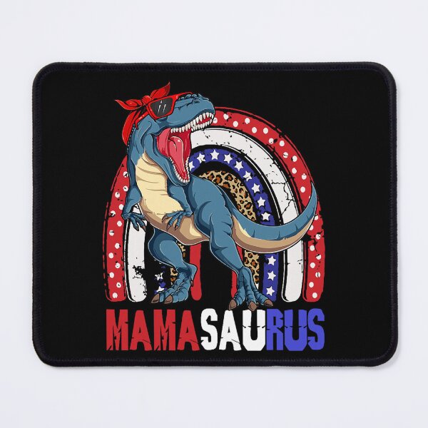 Item preview, Mamasaurus T Rex Dinosaur Mama Saurus  Us Flag designed and sold by SpeedyPrints.