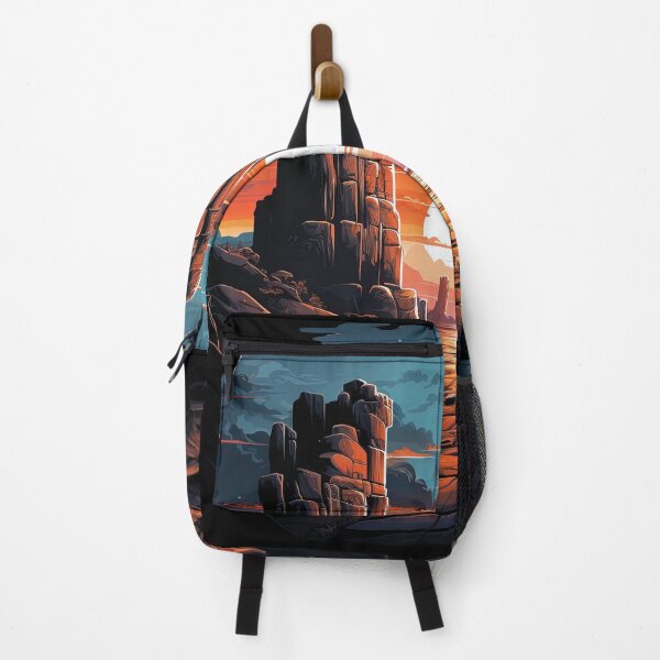 Item preview, sandstone pillards landscape with a sunset designed and sold by artyficial-.