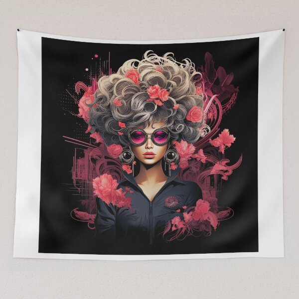Item preview, stylish woman pretty in pink designed and sold by artyficial-.
