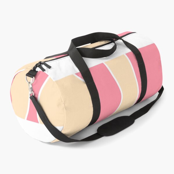 Item preview, cuadro de líneas irregulares rellenas con color rosa y beige designed and sold by ArtKar.