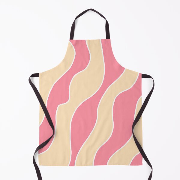 Item preview, cuadro de líneas irregulares rellenas con color rosa y beige designed and sold by ArtKar.