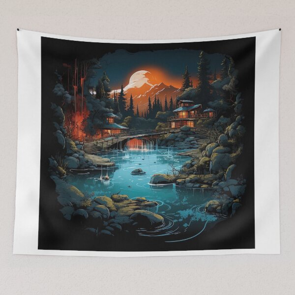 Item preview, thermal pools in japan designed and sold by artyficial-.