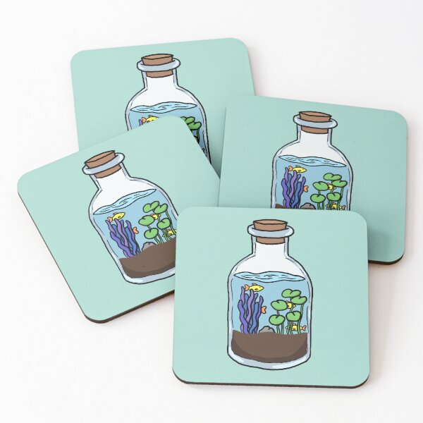 Item preview, Aquarium with fish and assorted plants designed and sold by mairsaydraws.