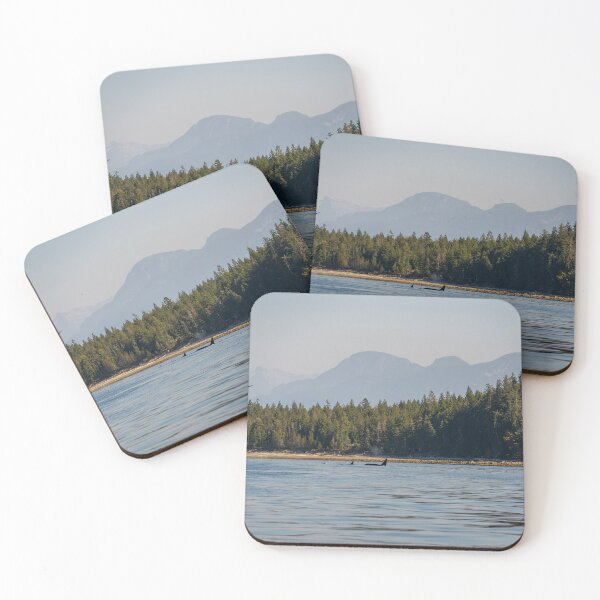 Item preview, Graceful Giants: Orcas Dancing near Vancouver Island's Majestic Peaks designed and sold by Av8Photography.