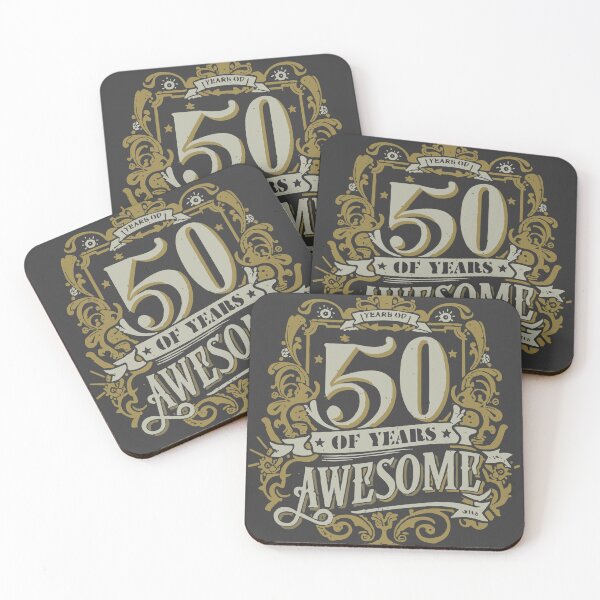 Item preview, Copie de Copie de Vintage Made in 1974  50 Years birthday of Being Awesome  designed and sold by Crea-mood.