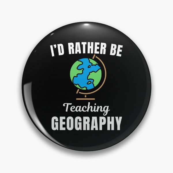 Item preview, I'd rather be teaching geography, funny geography teacher or professor saying quote designed and sold by NBSStore.