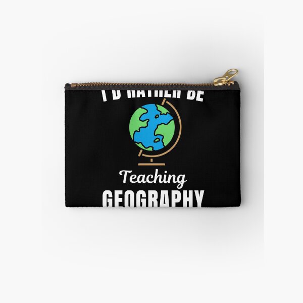 Item preview, I'd rather be teaching geography, funny geography teacher or professor saying quote designed and sold by NBSStore.