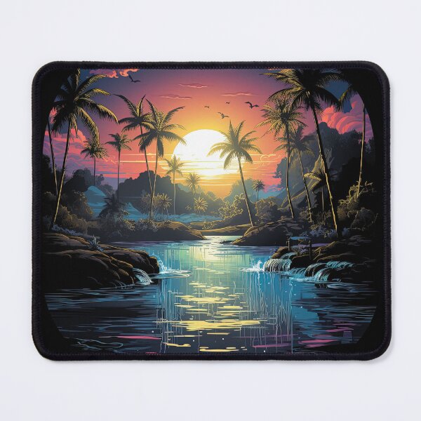 Item preview, thermal pools with palm trees designed and sold by artyficial-.