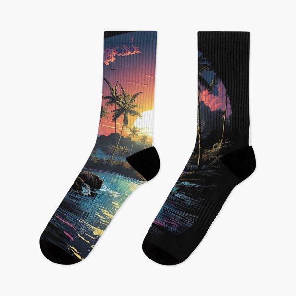 Item preview, thermal pools with palm trees designed and sold by artyficial-.