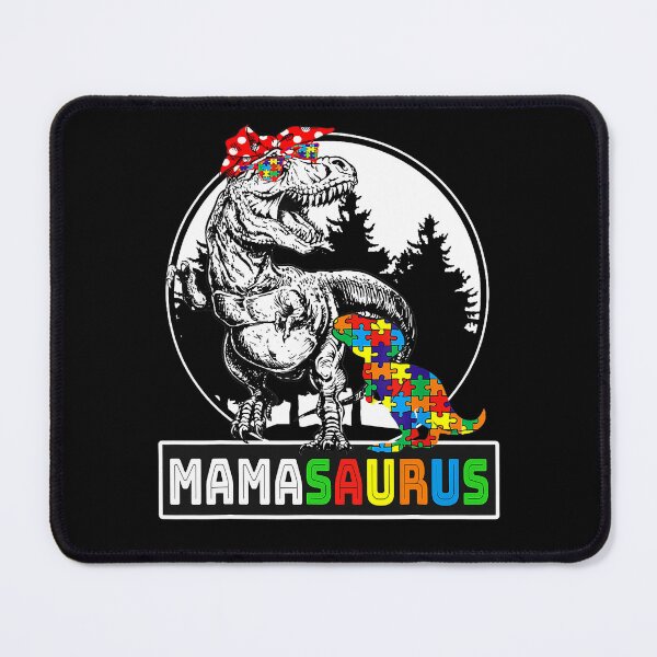 Item preview, Mamasaurus T rex Dinosaur Mama Saurus Autism Awareness designed and sold by SpeedyPrints.