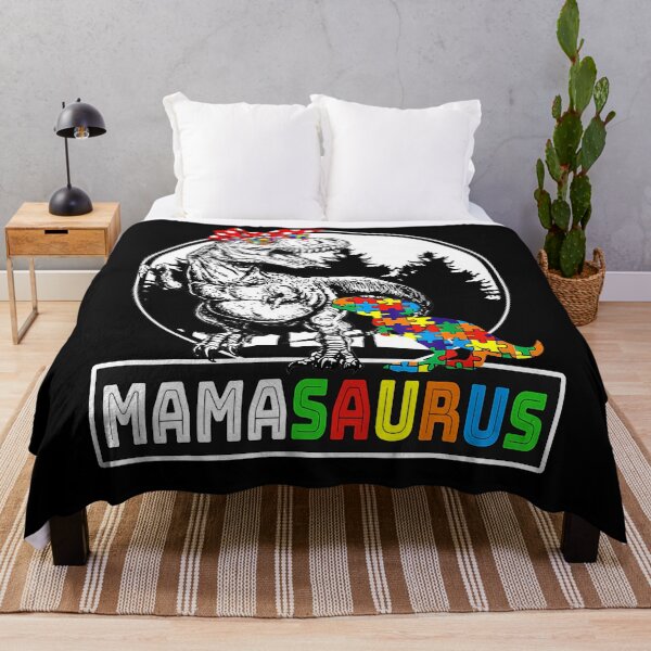 Item preview, Mamasaurus T rex Dinosaur Mama Saurus Autism Awareness designed and sold by SpeedyPrints.