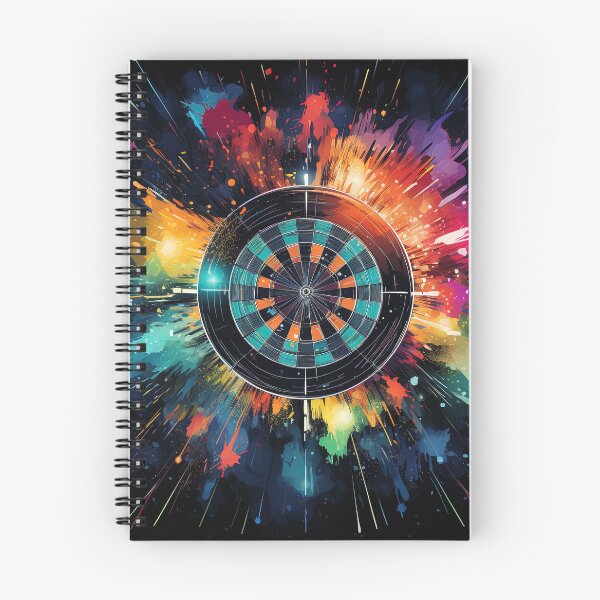 Item preview, watercolor darts at a target board to score points designed and sold by artyficial-.