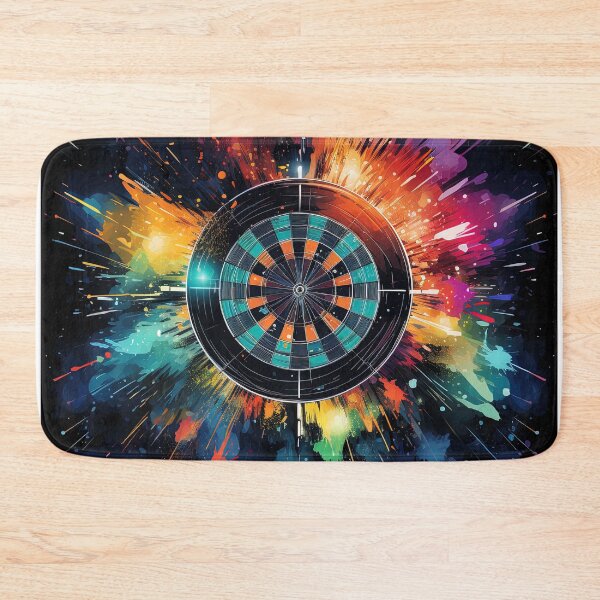 Item preview, watercolor darts at a target board to score points designed and sold by artyficial-.