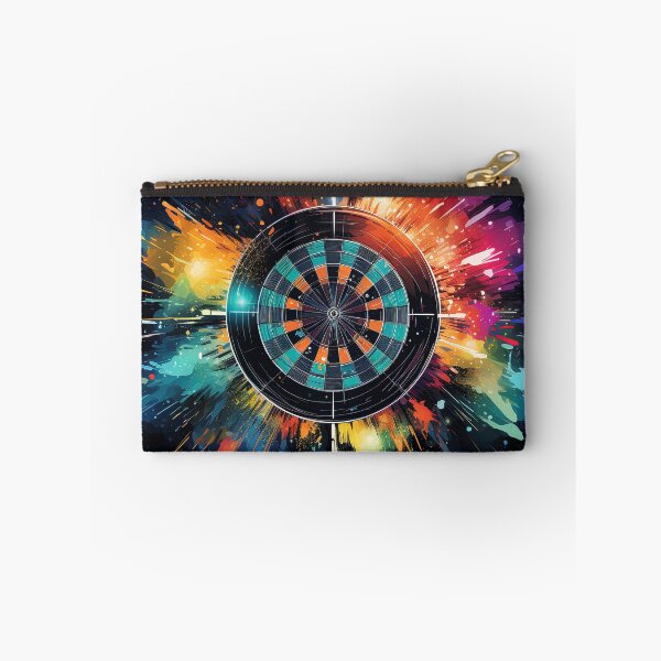 Item preview, watercolor darts at a target board to score points designed and sold by artyficial-.