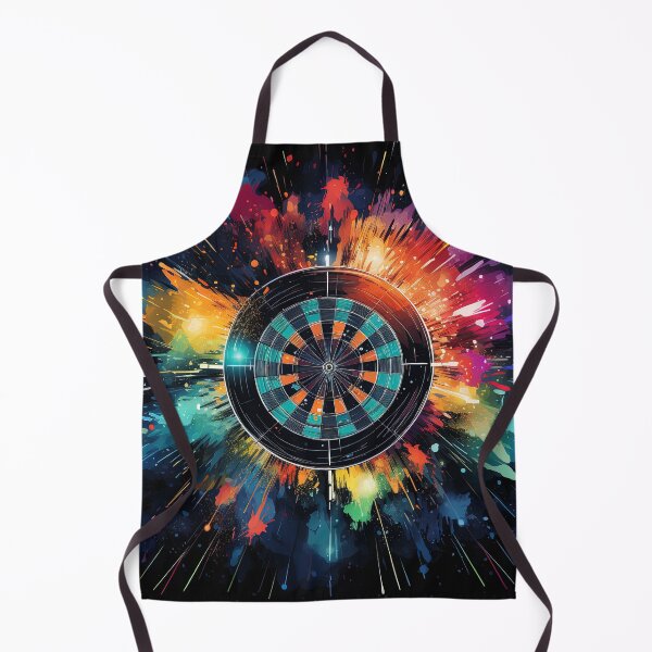 Item preview, watercolor darts at a target board to score points designed and sold by artyficial-.