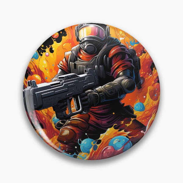 Item preview, watercolor warrior Engage in a playful battle using foambased Nerf blasters designed and sold by artyficial-.