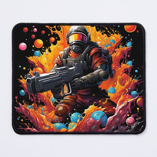 Item preview, watercolor warrior Engage in a playful battle using foambased Nerf blasters designed and sold by artyficial-.