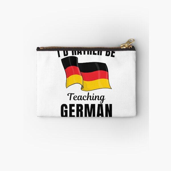 Item preview, I'd rather be teaching German, funny German language learning or speaking teacher or professor quote or saying designed and sold by NBSStore.