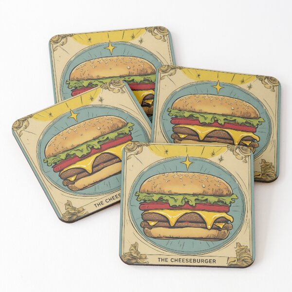 Item preview, Cheeseburger Tarot Card designed and sold by myfandombrain.
