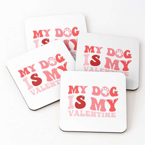 Item preview, My Dog Is My Valentine, gift for dogs lover & dog breeder designed and sold by ArtByKatti.