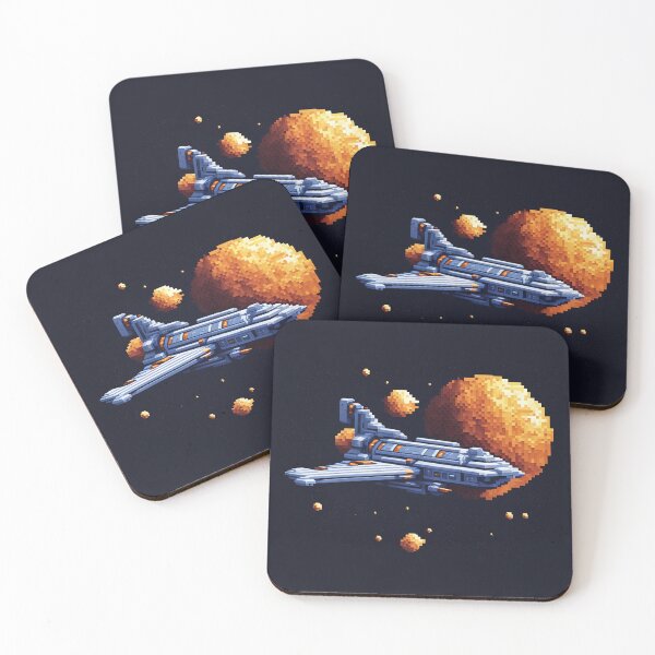 Item preview, Pixel Art Space Ship designed and sold by Zestpond.