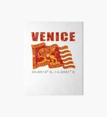 Venice Italy St. Mark's Square Flag Art Board
