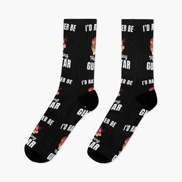 Item preview, I'd rather be playing guitar, funny guitarist, guitar instrument players lovers and musicians saying or quote designed and sold by NBSStore.