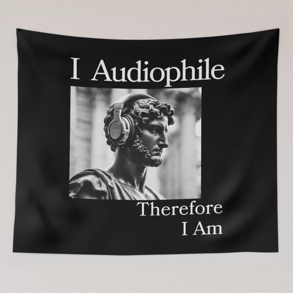 Item preview, I Audiophile Therefore I Am Roman Man 001 designed and sold by TWMBDesigns.