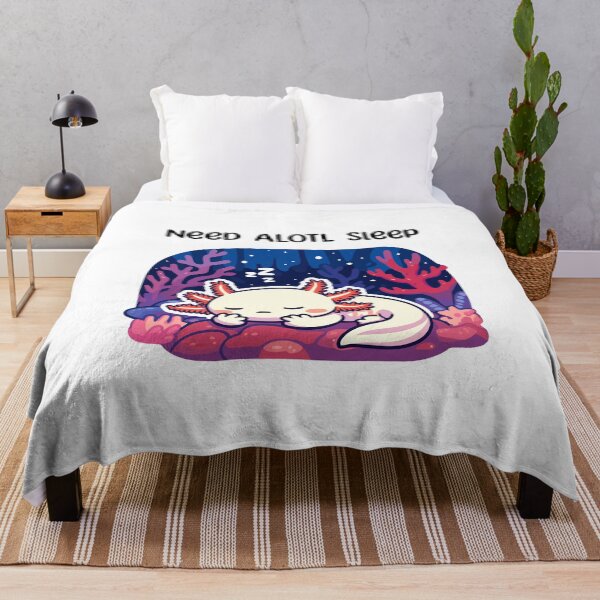 Item preview, Cute Axolotl Sleeping designed and sold by DinoKate.