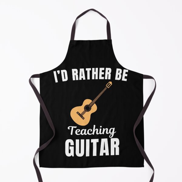 Item preview, I'd rather be teaching guitar, funny guitarist, guitar instrument teachers instructors and musicians saying or quote designed and sold by NBSStore.