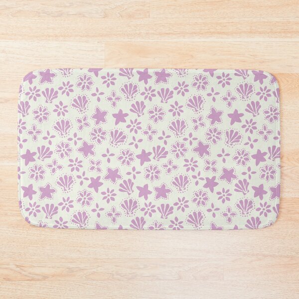 Item preview, BOHO SEASHELLS AND STARFISH COCONUT GIRL CREAM PURPLE designed and sold by blomastudios.
