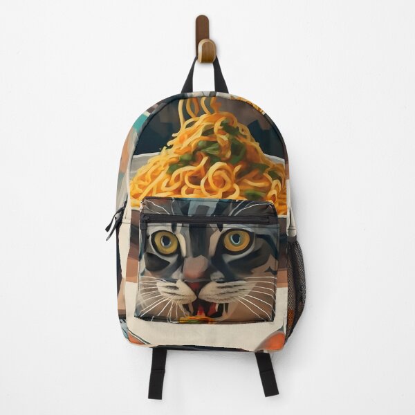 Item preview, Cat Eating Spaghetti designed and sold by KeyDesignDecor.