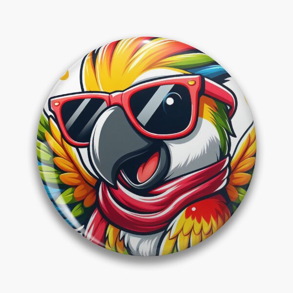 Item preview, Cool looking cartoon funny parrot designed and sold by Kr1tos.