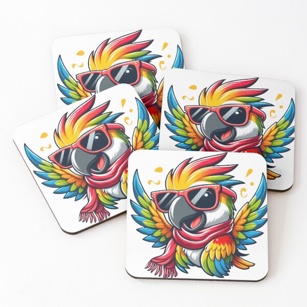 Item preview, Cool looking cartoon funny parrot designed and sold by Kr1tos.