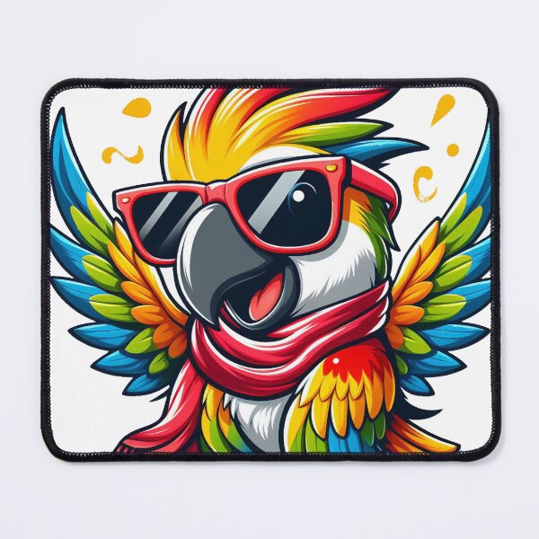Item preview, Cool looking cartoon funny parrot designed and sold by Kr1tos.