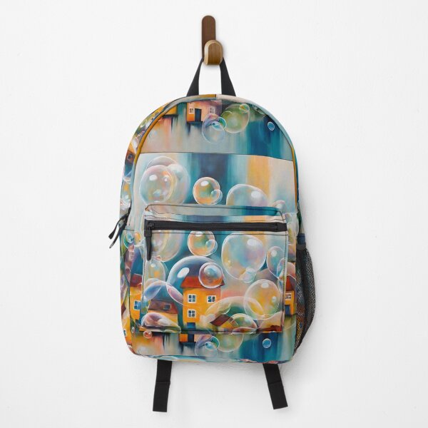 Item preview, Bubble comic project and multicolored houses inside designed and sold by janjacbu.