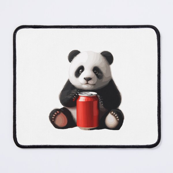 Item preview, Panda with Red Soda Can designed and sold by LittleSophia1.