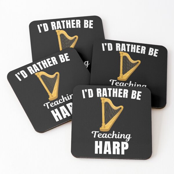 Item preview, I'd rather be teaching harp, funny harpist, harp instrument teachers lovers and instructors saying or quote designed and sold by NBSStore.