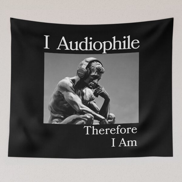 Item preview, I Audiophile Therefore I Am Thinking Man 001 designed and sold by TWMBDesigns.