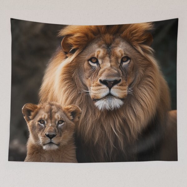 Item preview, Lions: father and son designed and sold by Bettina  Kienitz.