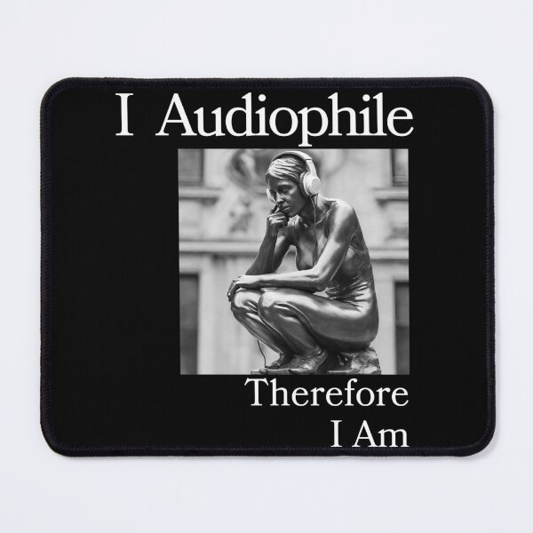 Item preview, I Audiophile Therefore I Am Thinking Woman 001 designed and sold by TWMBDesigns.